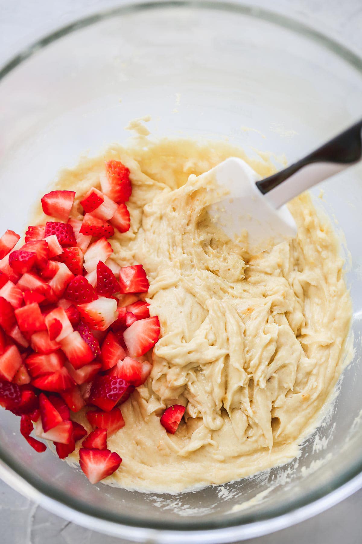 Strawberry Banana Muffins batter