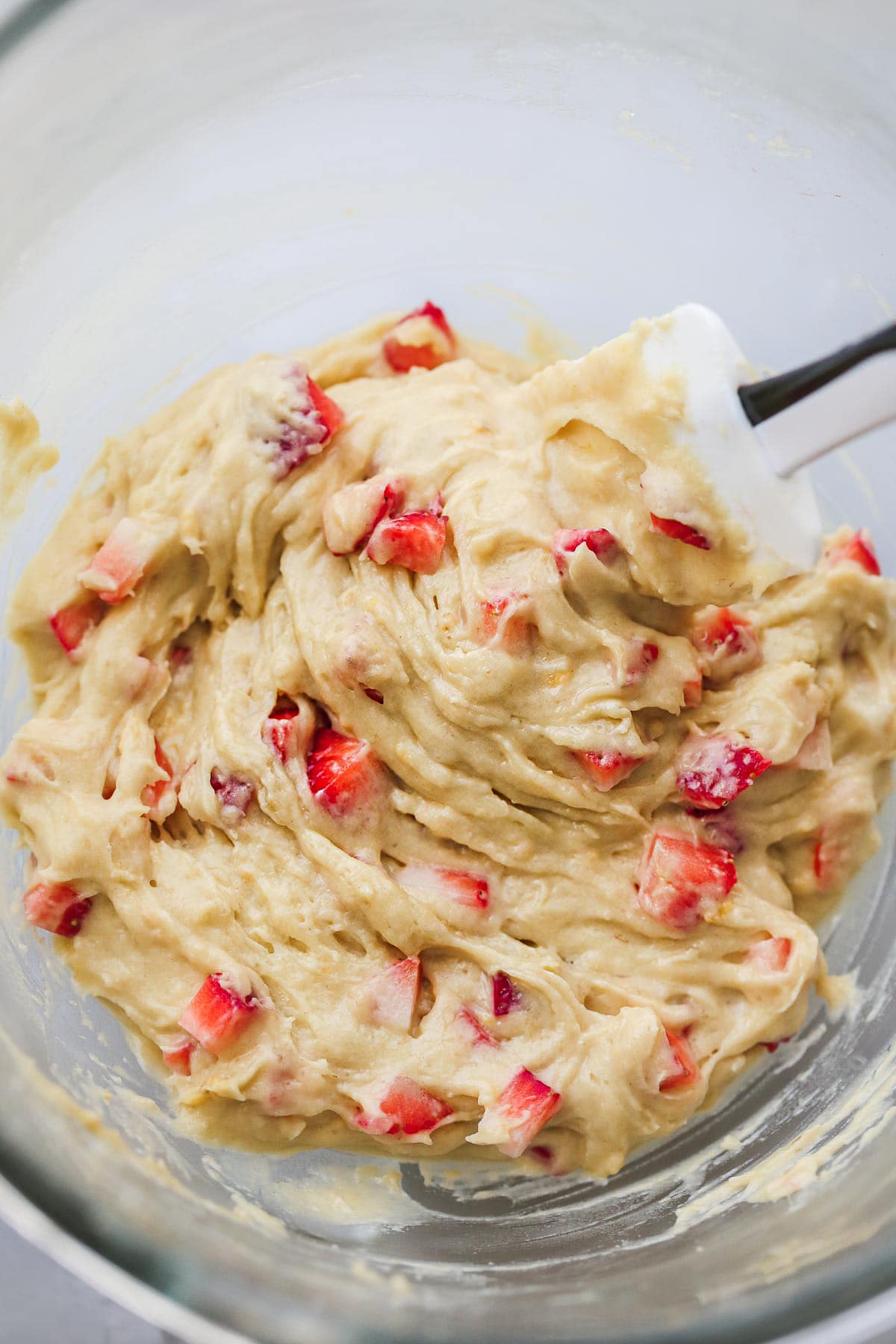 Strawberry Banana Muffins batter