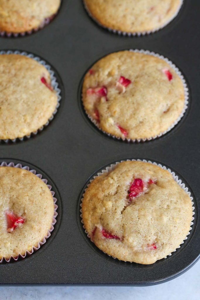 Easy strawberry banana muffins recipe little sunny kitchen