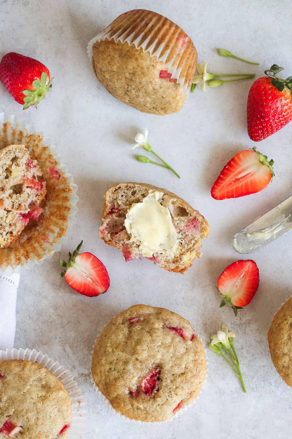 Strawberry Banana Muffins