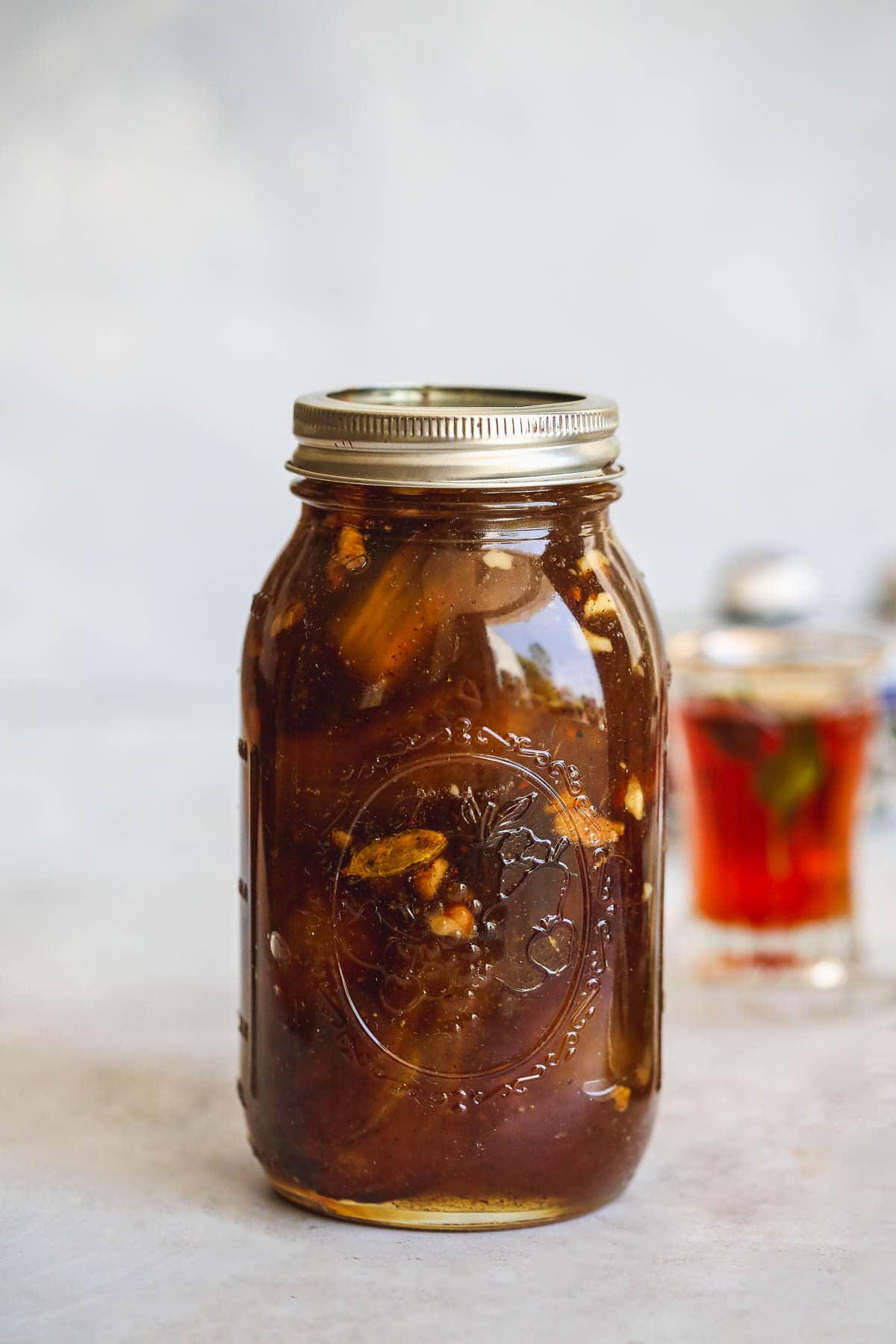 Cinnamon Eggplant Jam jar