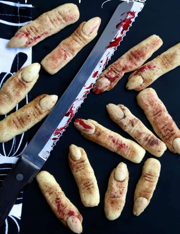 wicked witch finger cookies