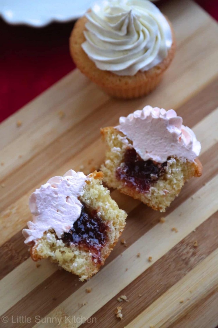 Jam Filled Cupcakes Little Sunny Kitchen