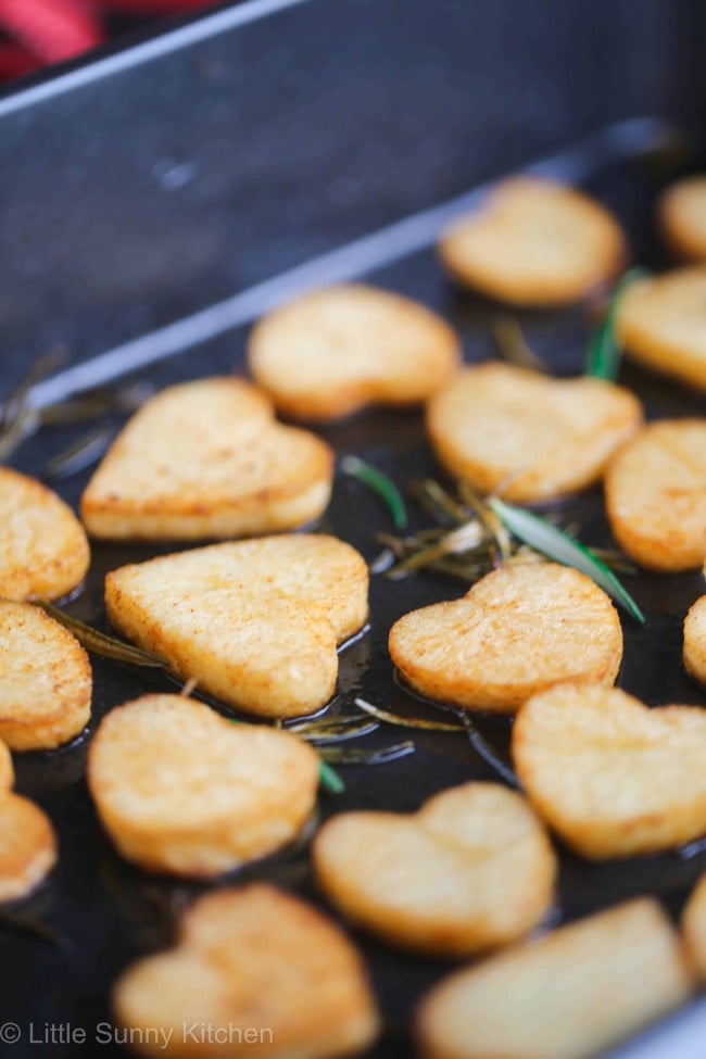 Roasted Heart Potatoes - Little Sunny Kitchen
