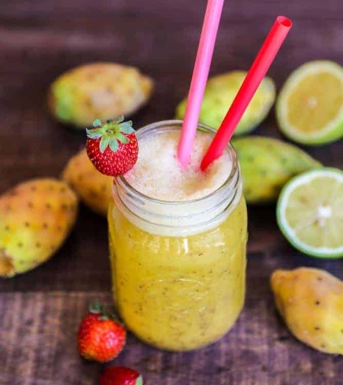 Refreshing prickly pear lemonade!