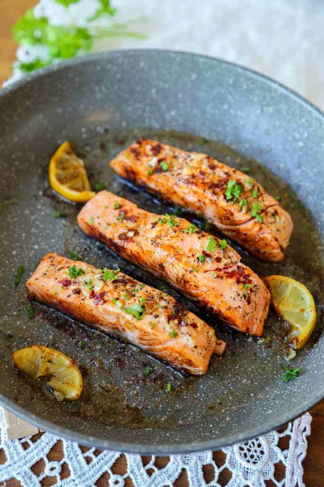 Easy Pan Fried Honey Garlic Salmon Recipe Ready In Under 30 Minutes