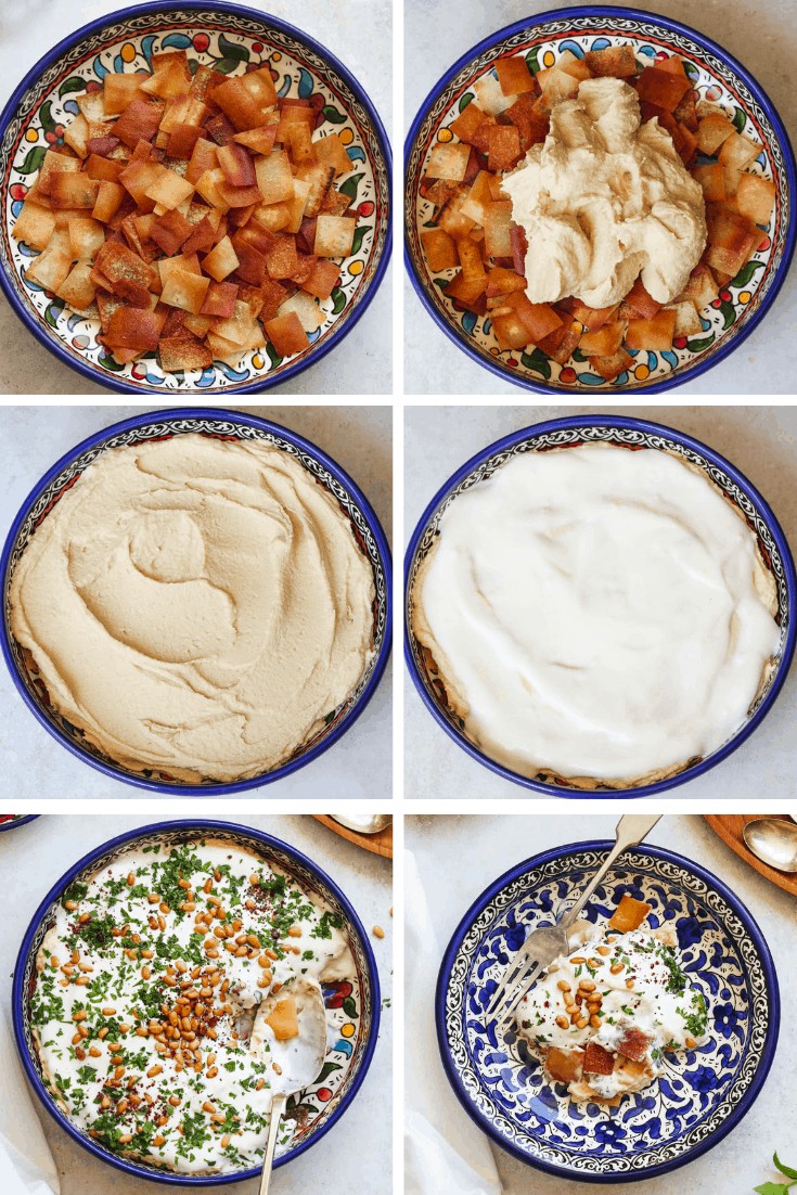 Fattet Hummus step by step recipe