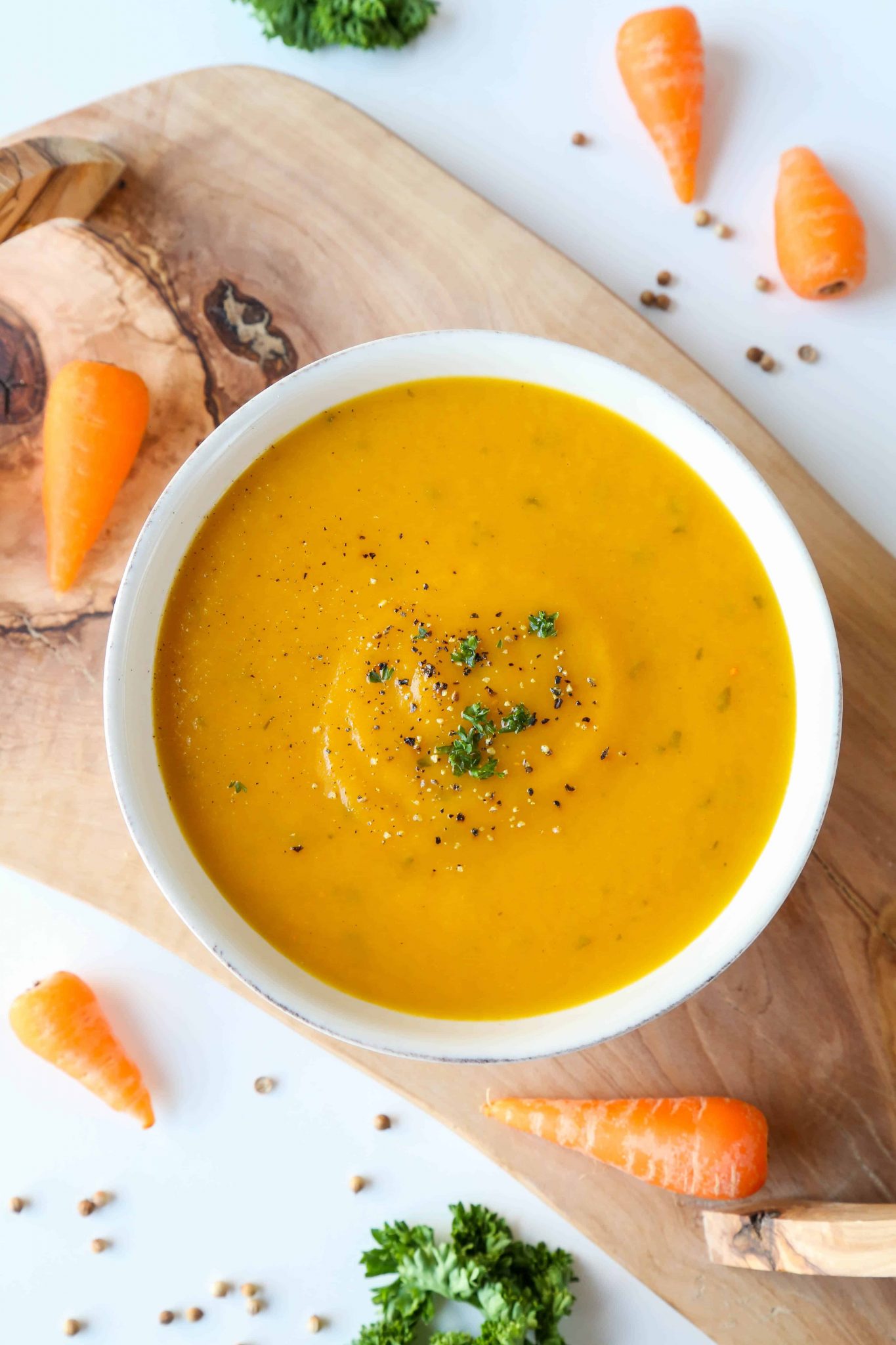 Quick and Easy Carrot and Coriander Soup