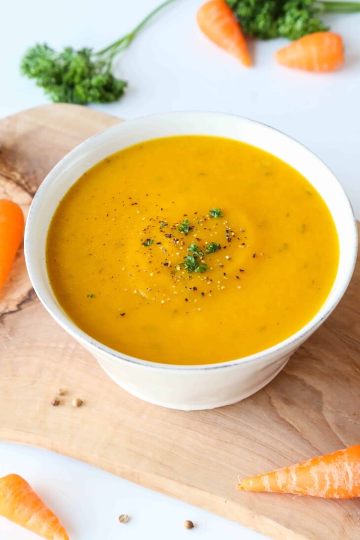 Quick And Easy Carrot And Coriander Soup