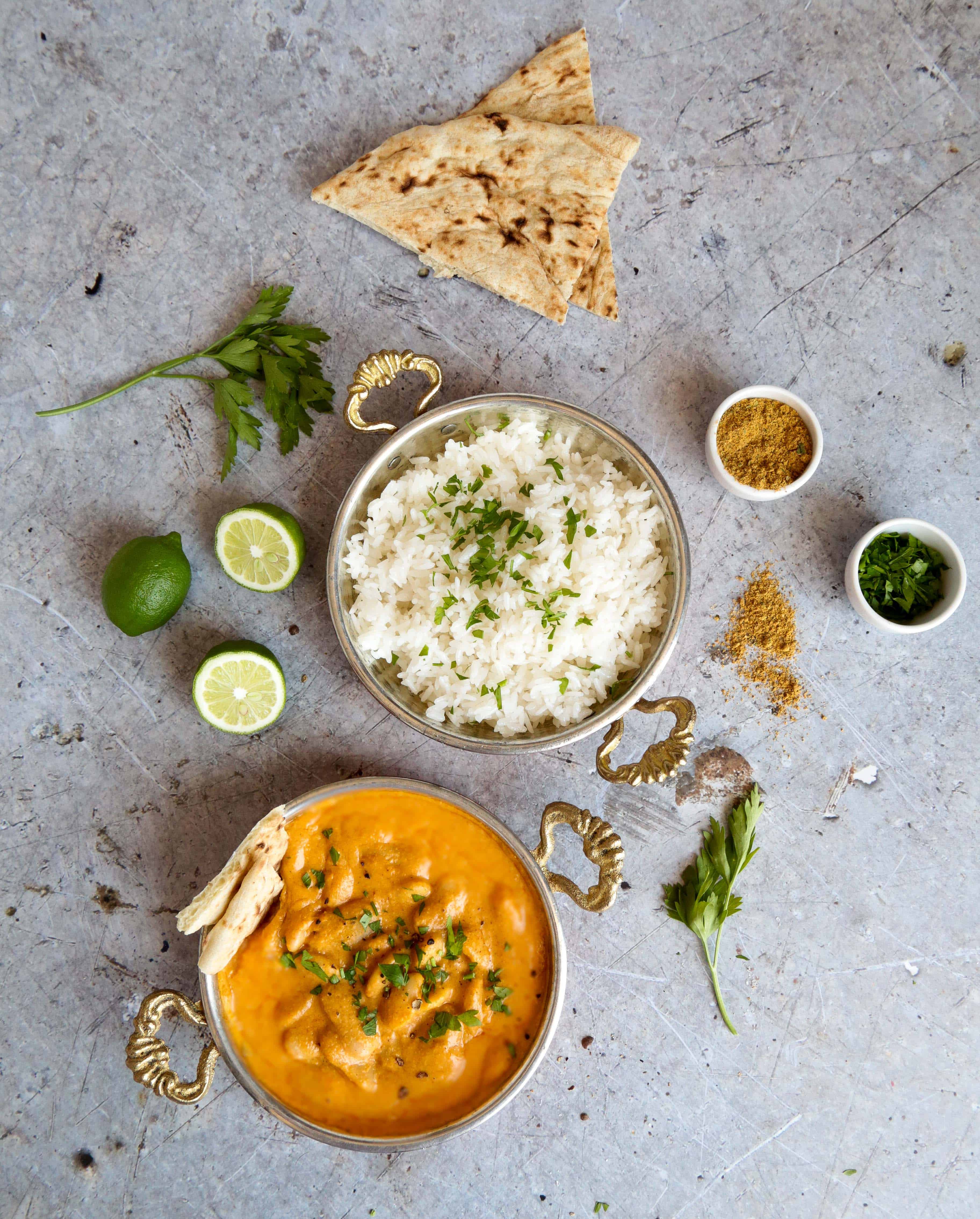 A creamy coconut vegan korma that can be ready in under half an hour...