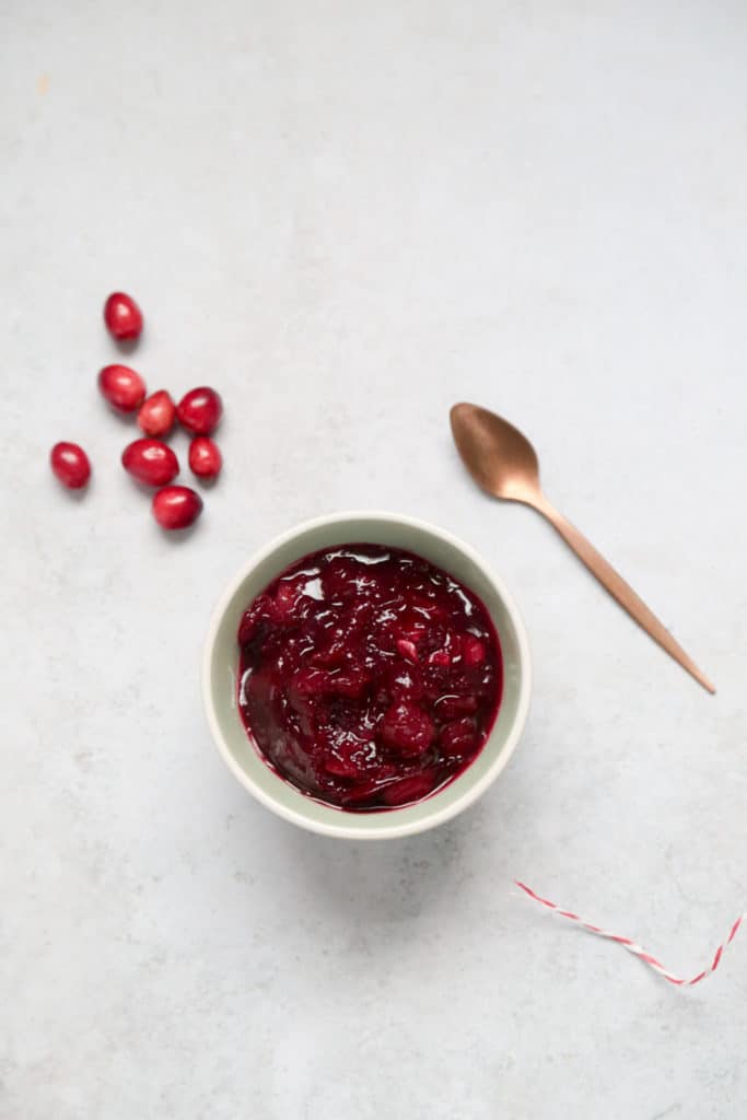 Cranberry chutney is a great Christmas recipe that can also make a lovely Christmas gift!