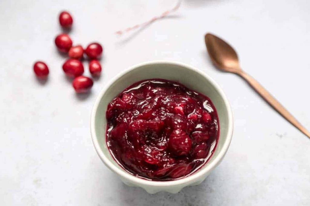 Cranberry chutney is a great Christmas recipe that can also make a lovely Christmas gift!