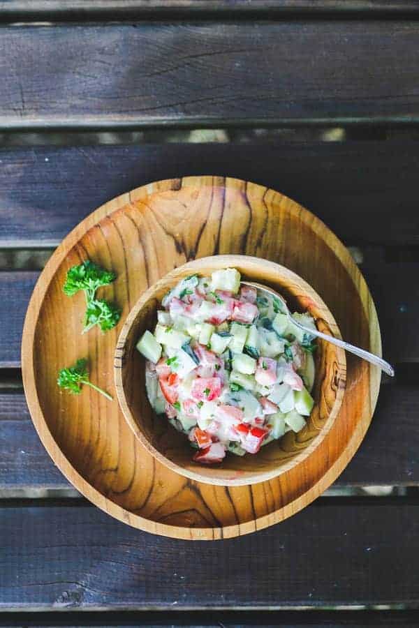 Middle Eastern Tahini Salad Recipe Little Sunny Kitchen