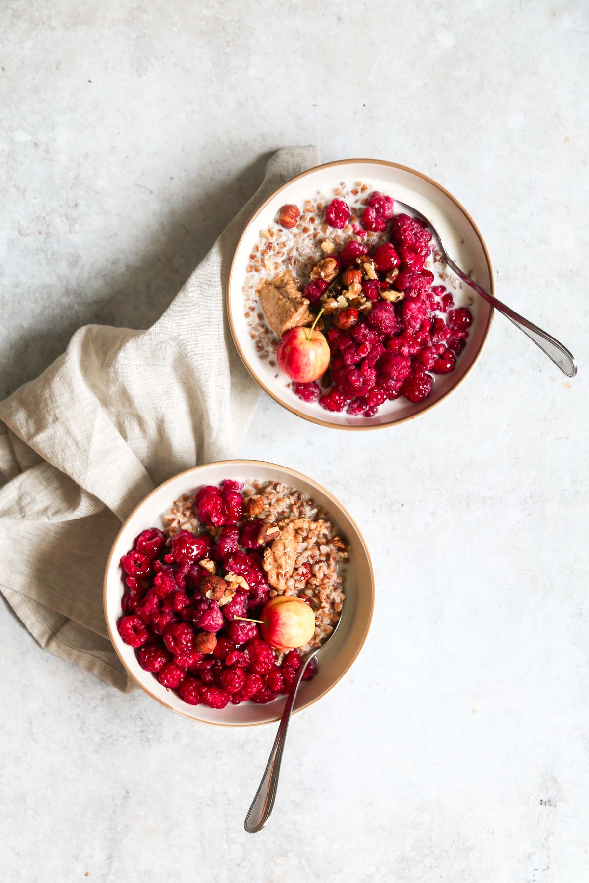 Raspberry buckwheat porridge recipe