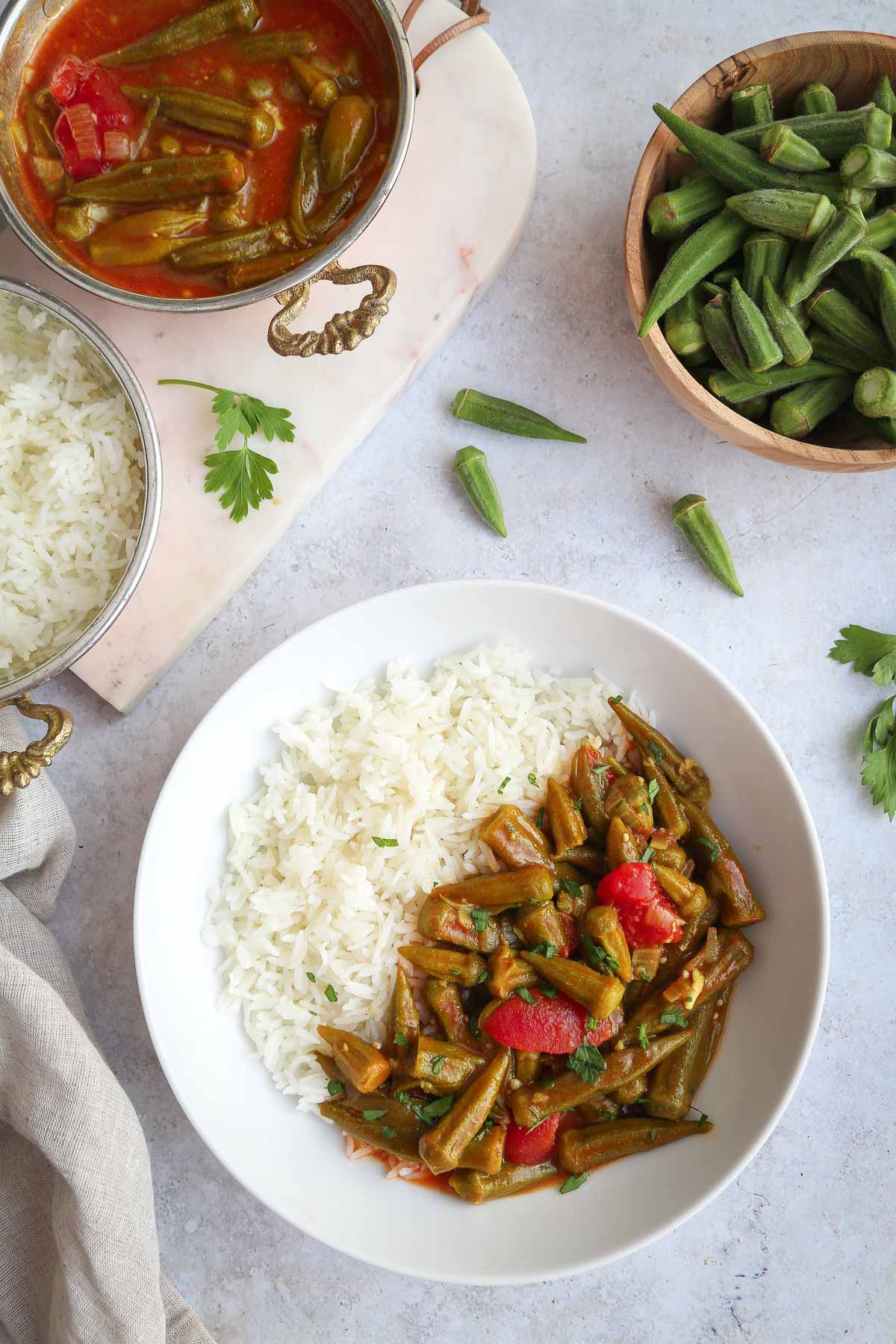 Bamya Middle Eastern Okra Stew Little Sunny Kitchen