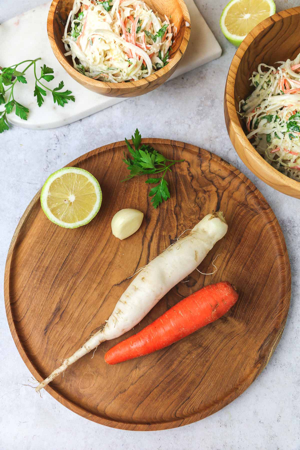 daikon radish slaw