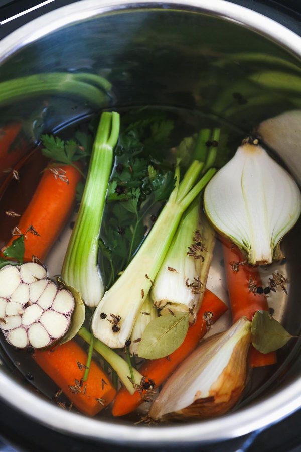 Instant Pot Vegetable Stock Little Sunny Kitchen