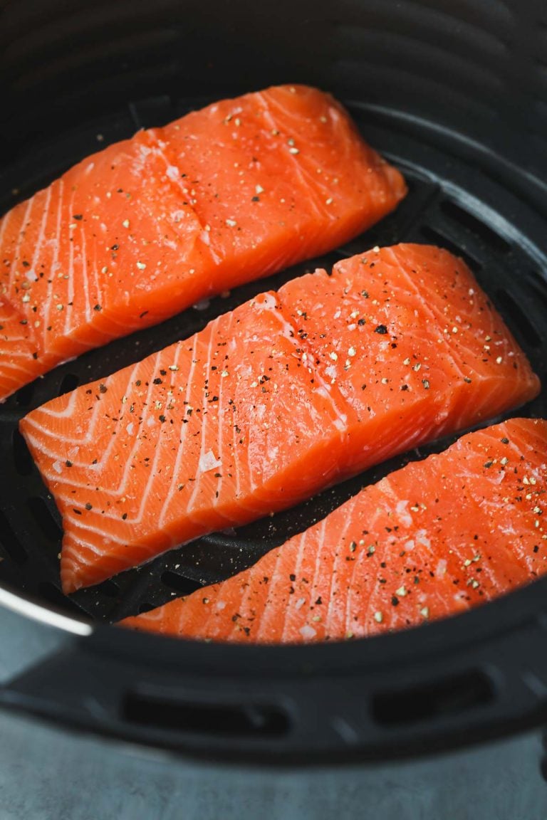 The Best Air Fryer Salmon Recipe (With Garlic Lemon Butter Sauce)