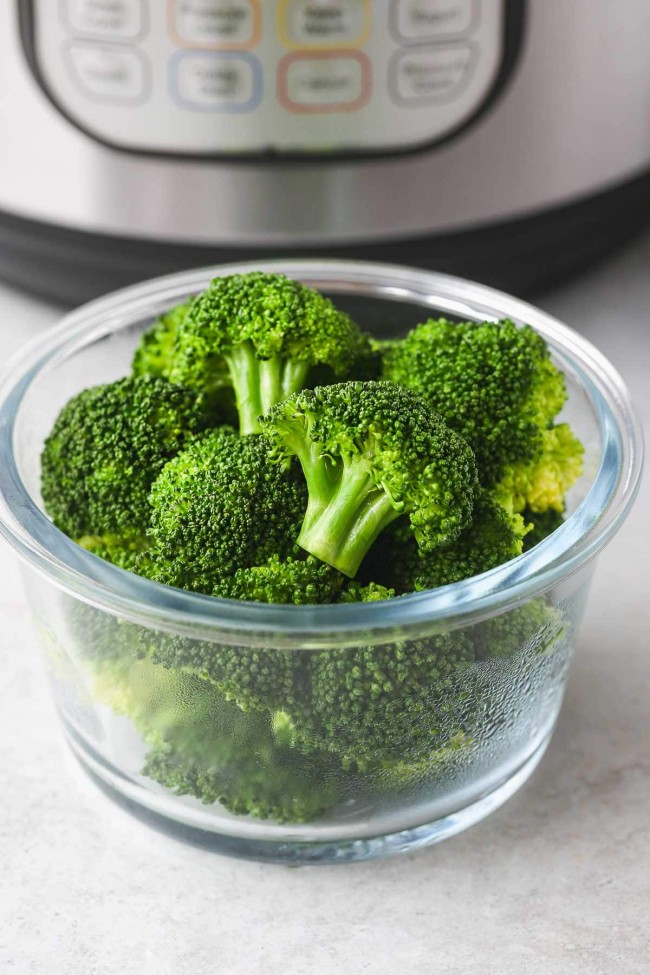Instant Pot Steamed Broccoli (firm not mushy!) - Little Sunny Kitchen