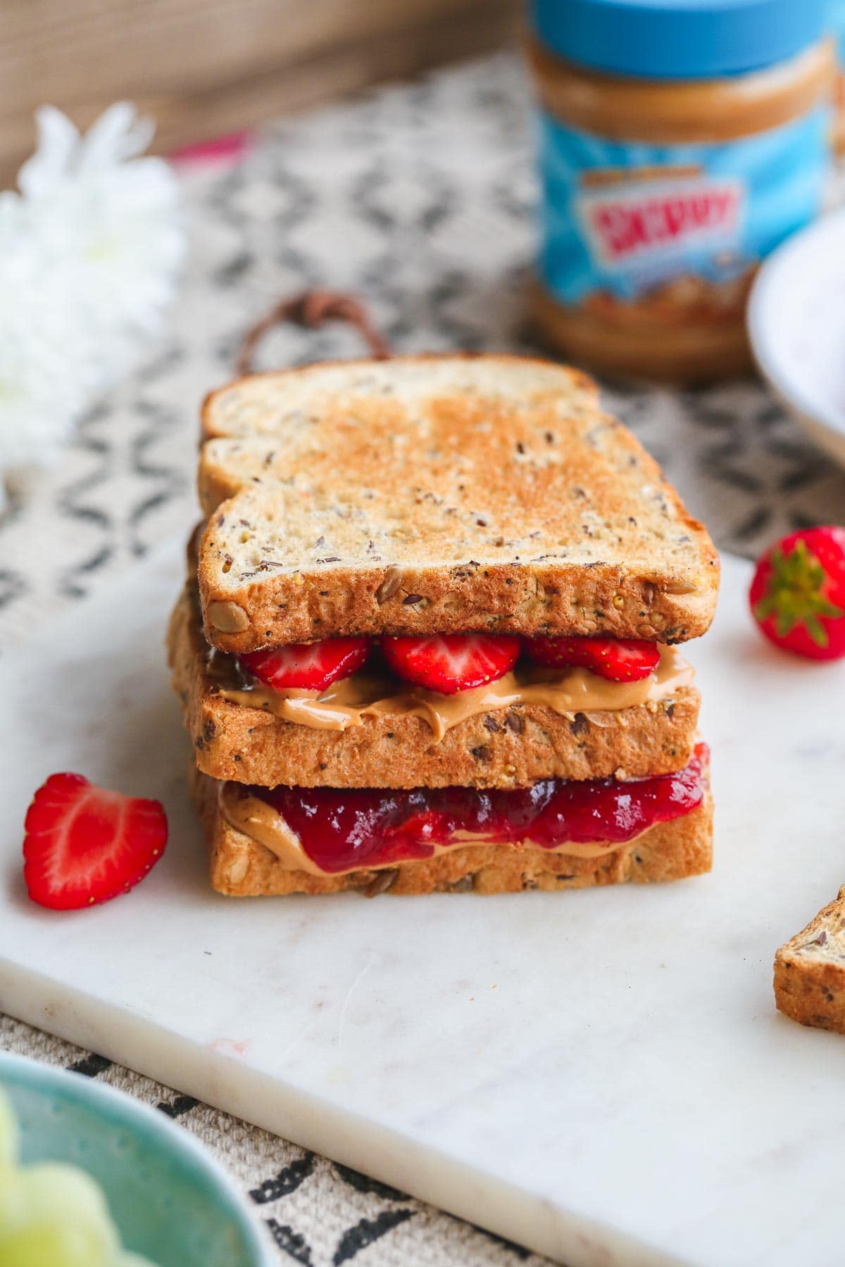 Peanut Butter and Jelly Sandwich - Little Sunny Kitchen