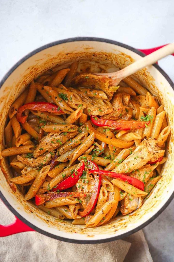 Rasta Pasta Recipe - Creamy Pasta w/ Caribbean Jerk Chicken