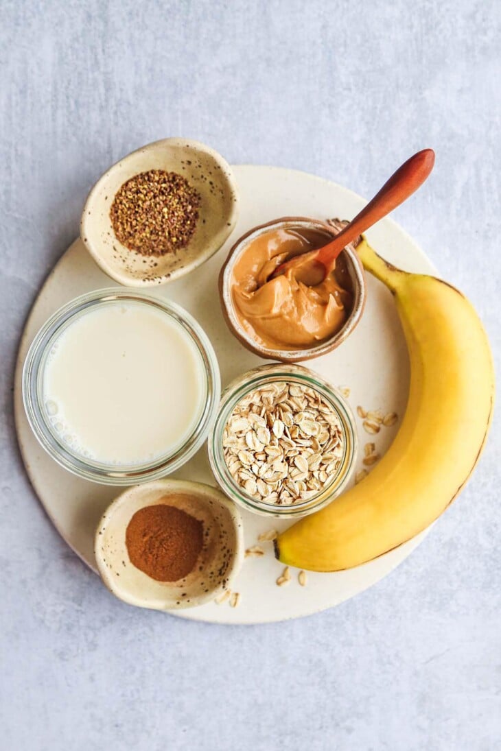 Healthy Banana Oatmeal Smoothie - Little Sunny Kitchen