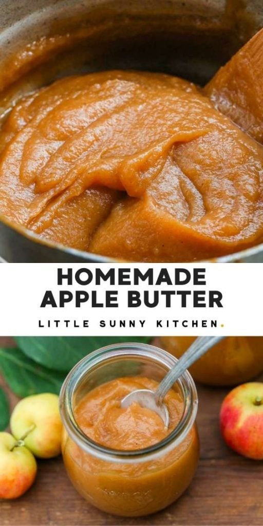 Apple butter pinnable image