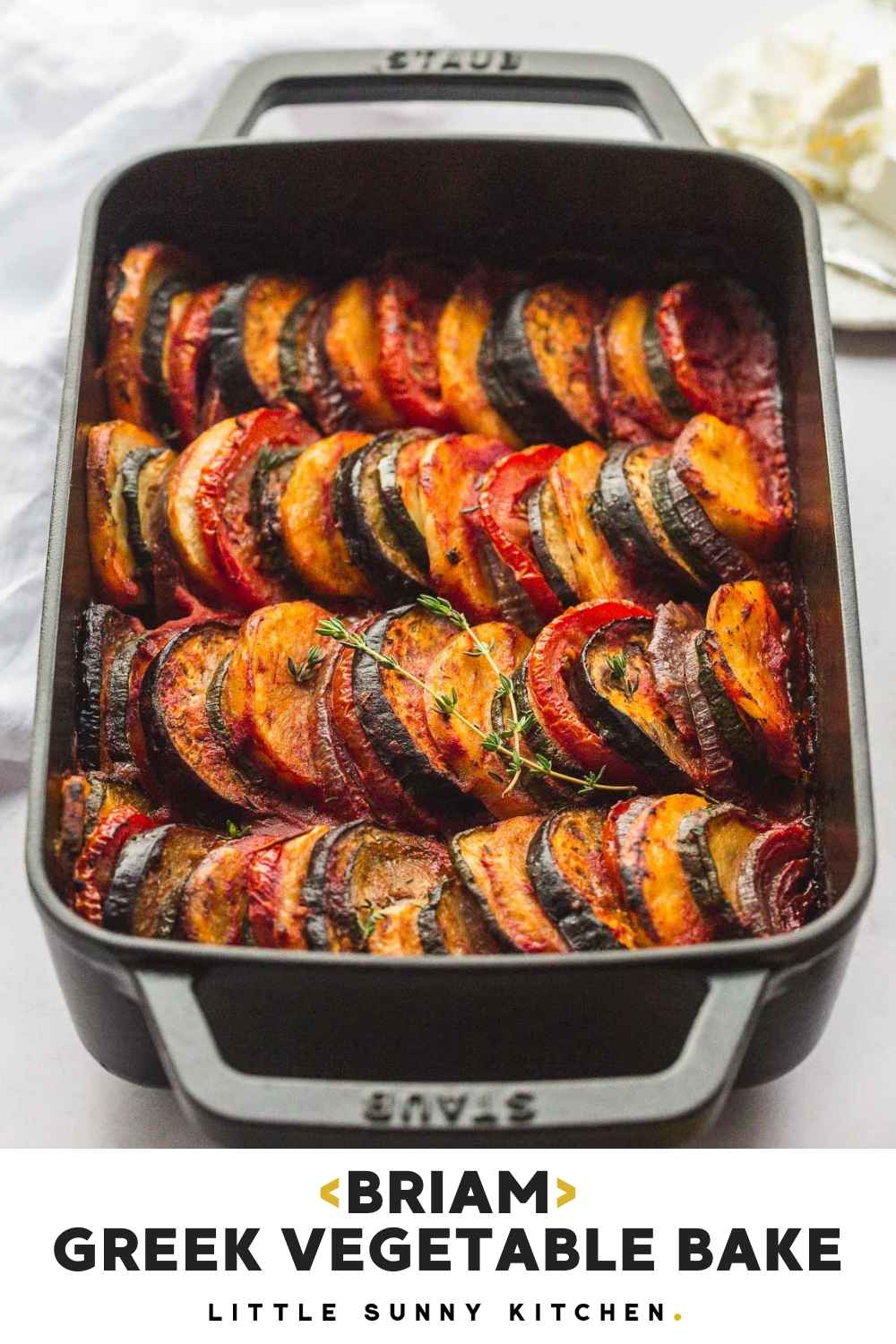 Briam (Traditional Greek Roasted Vegetables) Little Sunny Kitchen
