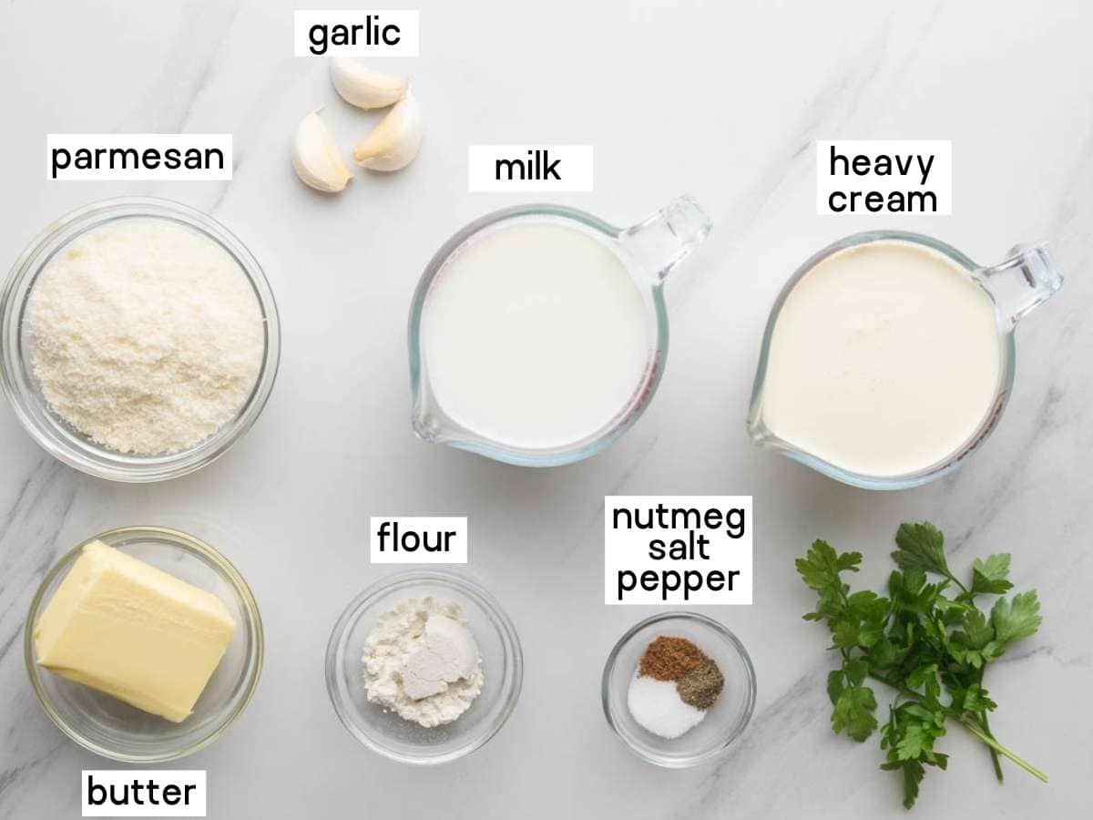 Alfredo sauce ingredients