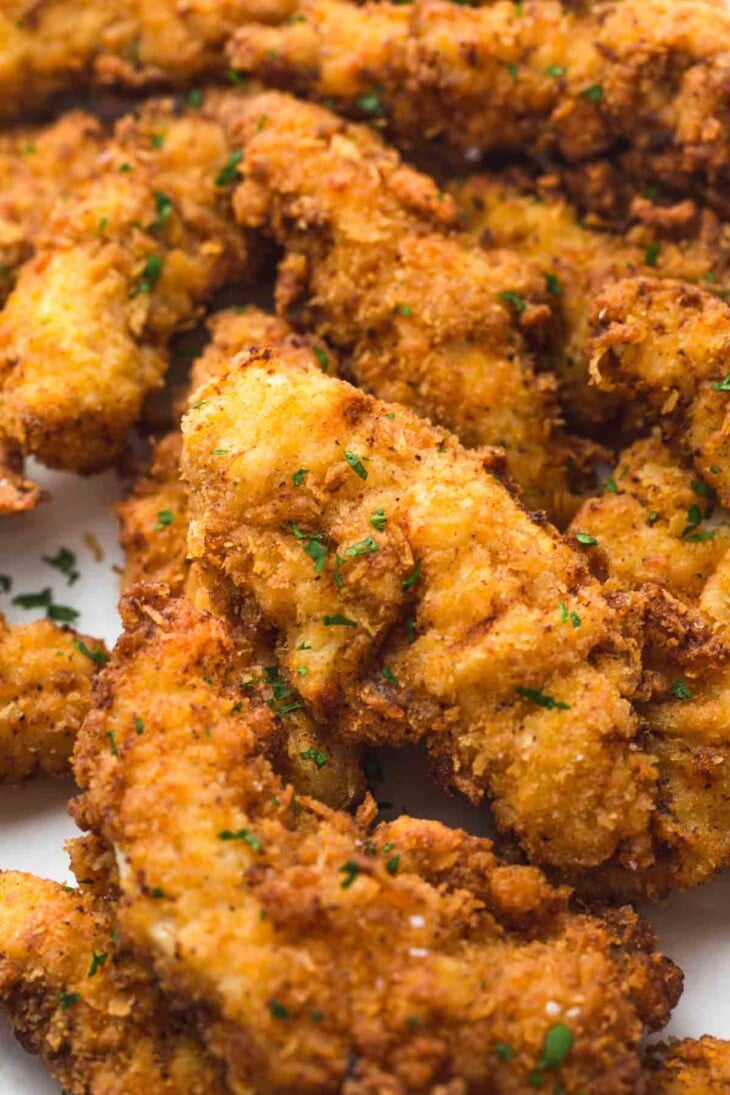 Crispy Buttermilk Chicken Tenders - Little Sunny Kitchen