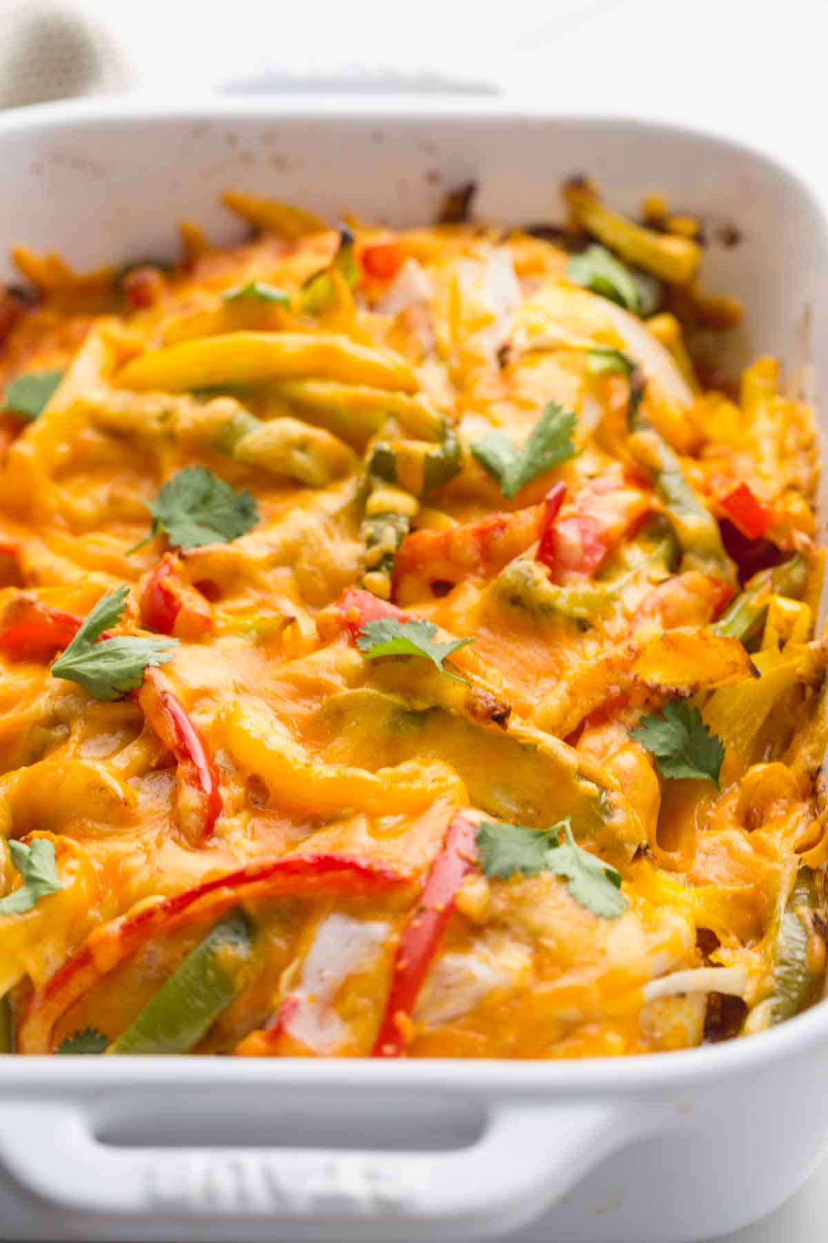 Cheesy Chicken Fajita Casserole Recipe