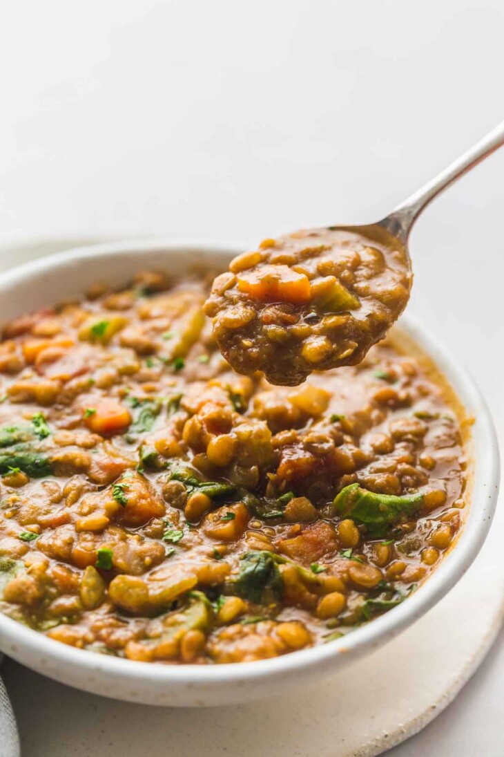 Quick & Easy Instant Pot Lentil Soup - Little Sunny Kitchen
