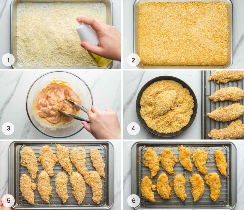 Crispy Oven Baked Chicken Tenders Little Sunny Kitchen