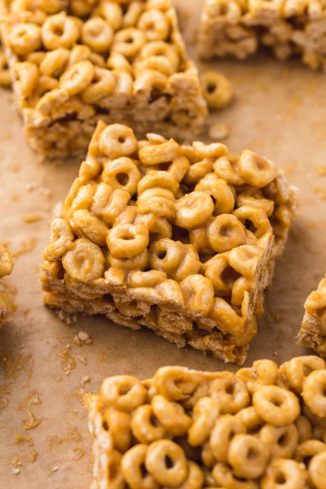 3Ingredient Peanut Butter Cheerio Bars (NoBake!) Little Sunny Kitchen