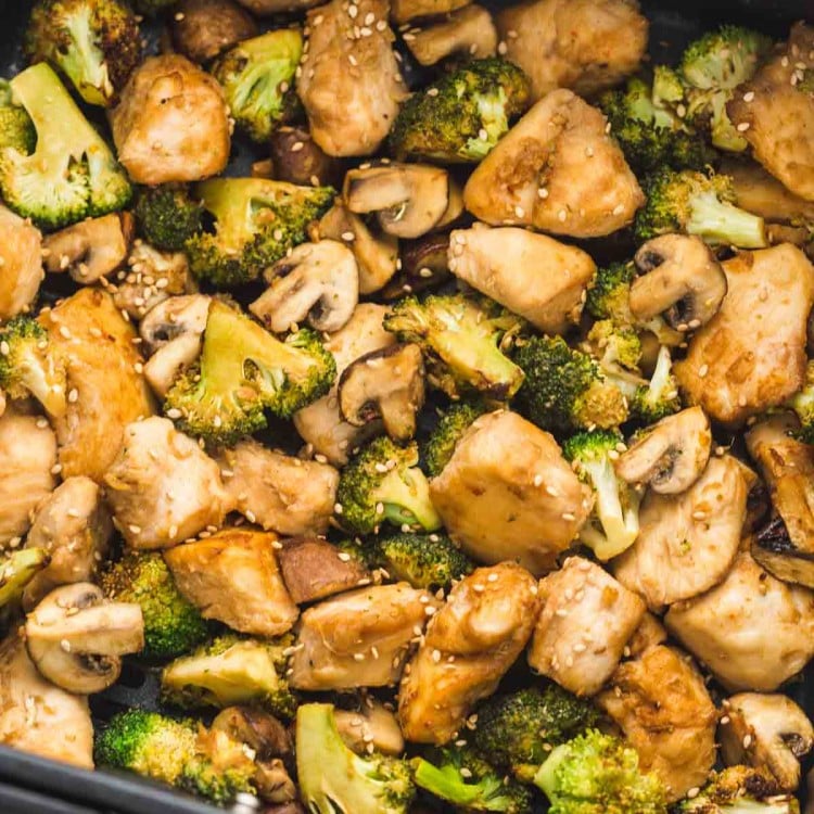 Air Fryer Chicken Broccoli in Air Fryer KETO HEALTHY