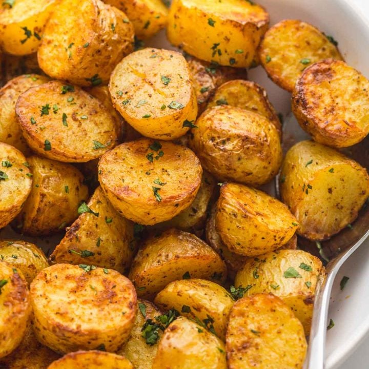 Easy 20-minute Air Fryer Roasted Potatoes - Little Sunny Kitchen