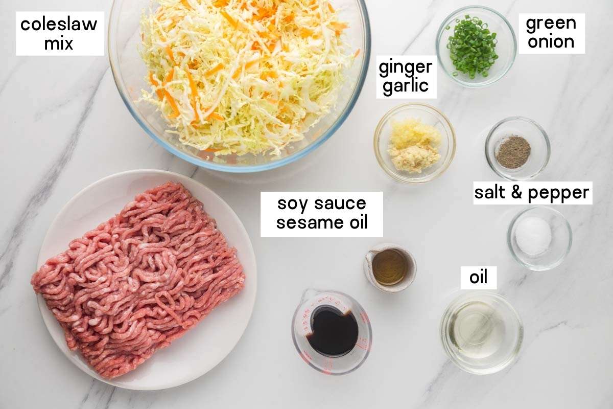 Egg roll in a bowl ingredients