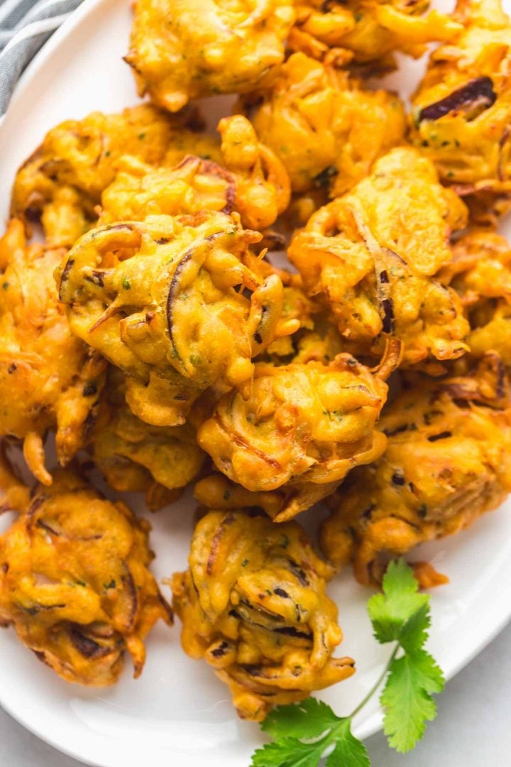 Easy Crispy Onion Bhaji Recipe Little Sunny Kitchen