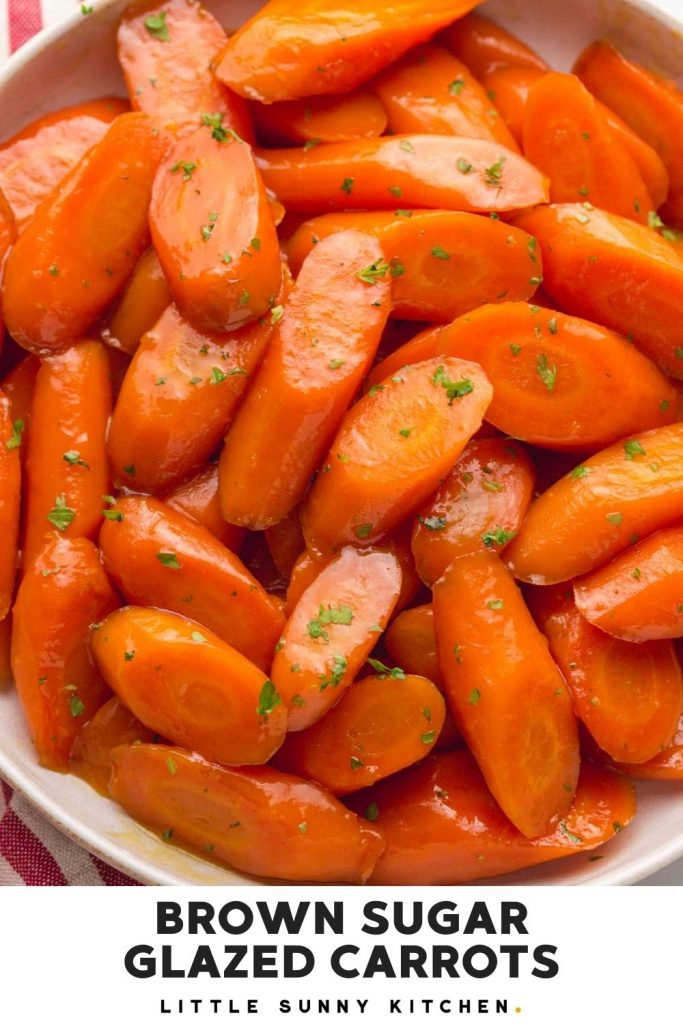 Glazed carrots pinnable image