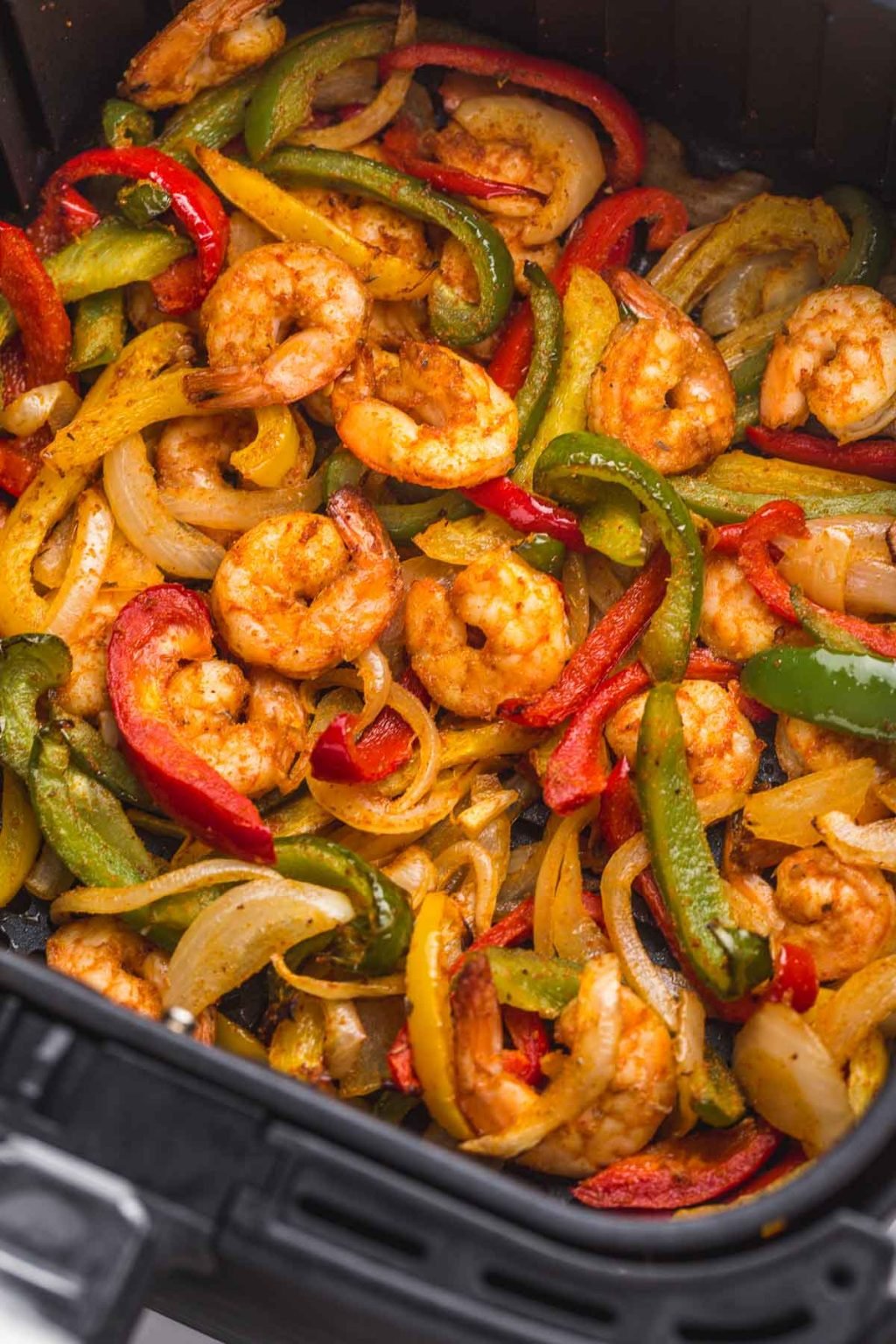 Quick And Easy Air Fryer Shrimp Fajitas Recipe Little Sunny Kitchen quick-and-easy-air-fryer-shrimp-fajitas-recipe-little-sunny-kitchen