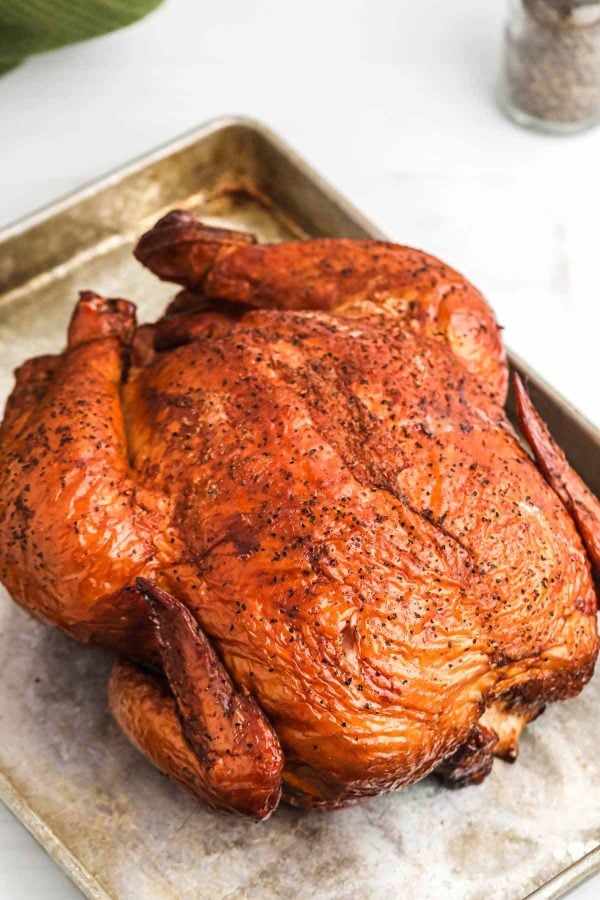 Smoked Whole Chicken Recipe - Little Sunny Kitchen