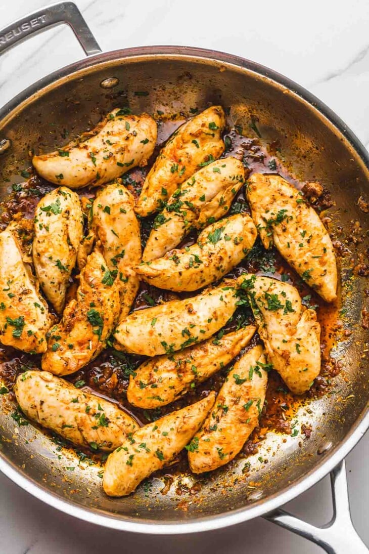 Garlic Butter Chicken Tenders Little Sunny Kitchen
