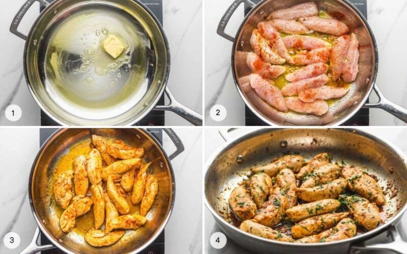 Garlic Butter Chicken Tenders Little Sunny Kitchen