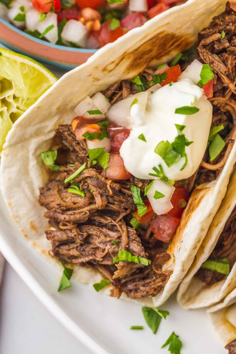 Mexican Shredded Beef And Tacos Stovetop Instant Pot Slow Cooker 