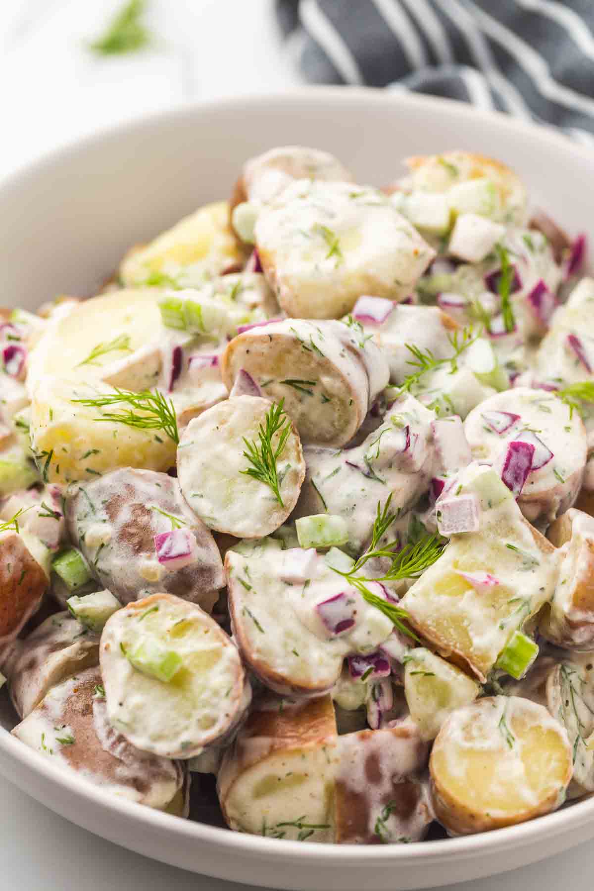 Creamy Dill Red Potato Salad Recipe - Little Sunny Kitchen