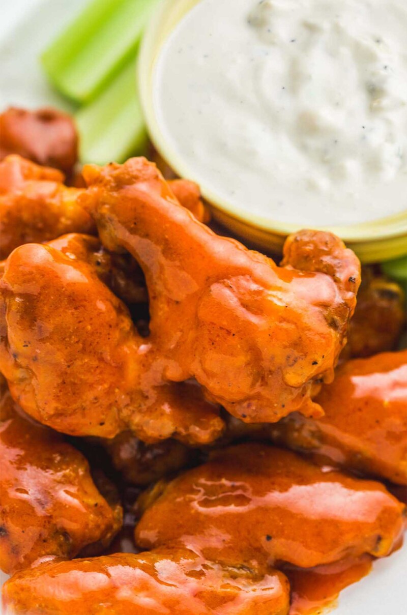 Air Fryer Chicken Wings with Buffalo Sauce Little Sunny Kitchen