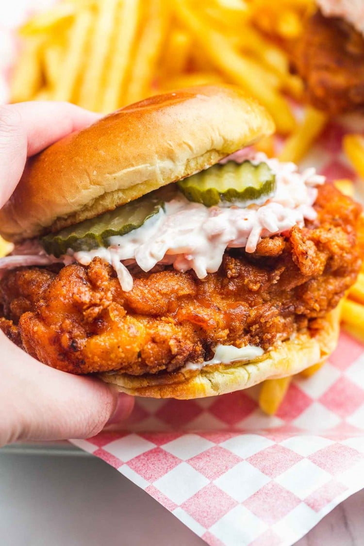 Nashville-Style Hot Chicken Sandwich Recipe | Little Sunny Kitchen
