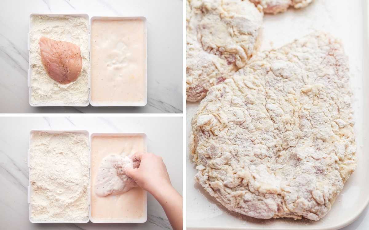 How to bread the chicken
