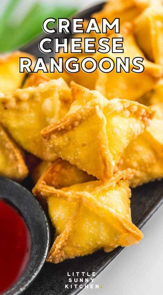 Cream Cheese Rangoons pinnable image
