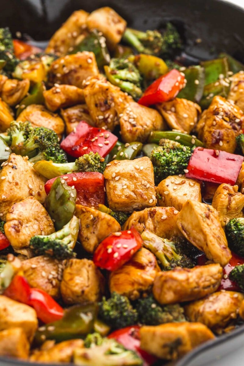 Easy Teriyaki Chicken Stir Fry Recipe | Little Sunny Kitchen